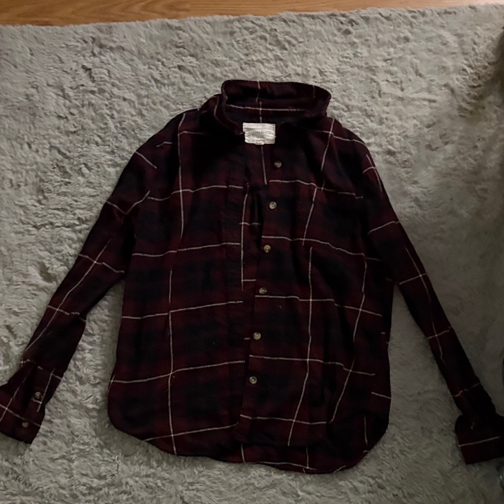 Aeropostale Plaid Jacket - Red and Black